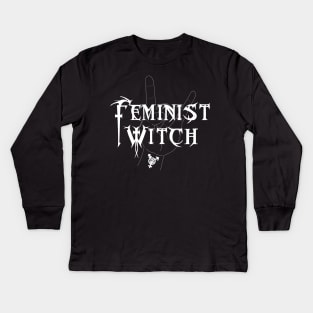 Feminist Witch Kids Long Sleeve T-Shirt